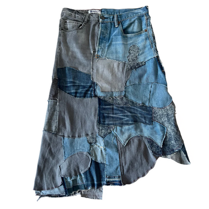 Patchwork storm skirt